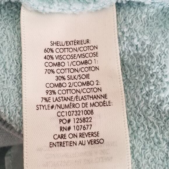 Alice + Olivia Womens Medium Blue Ruffle Sleeve Crew Neck Pullover Sweater - Picture 6 of 7